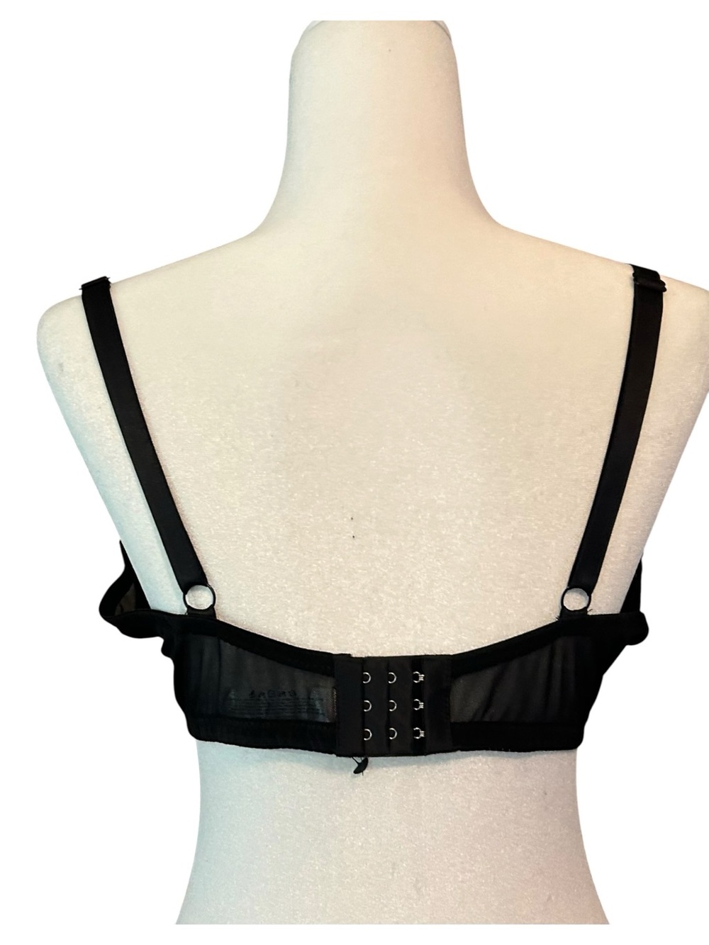 NWT Adore Me Kaia Unlined Bra Women’s SZ 38DDD in Black - Picture 5 of 7